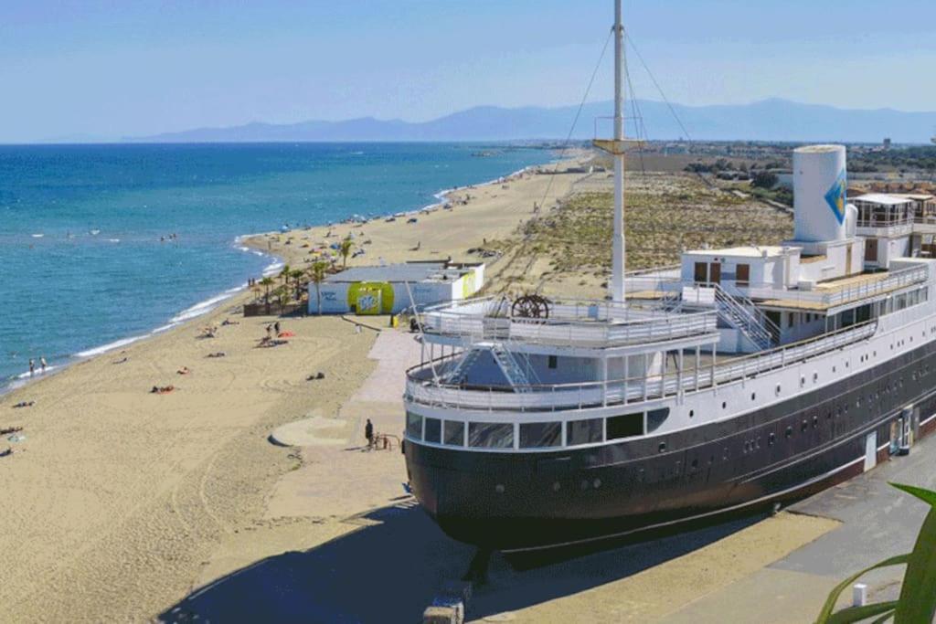 T2 Vue Mer Acces Direct Plage Le Barcarès Exteriér fotografie